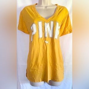 Yellow Victoria Secret PINK T-Shirt